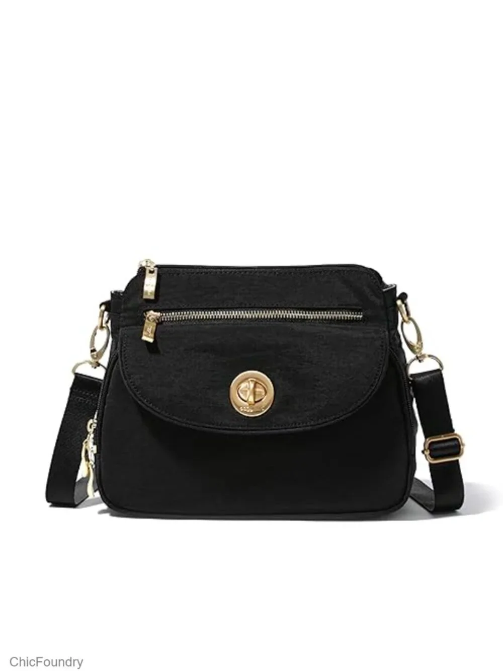 Baggallini Calais Crossbody Bag - Lightweight Water-Resistant Travel Purse with